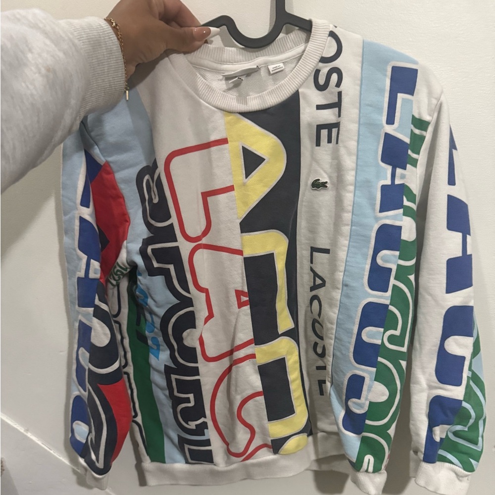 Lacoste kids Multicolor Logo Sweater sz12